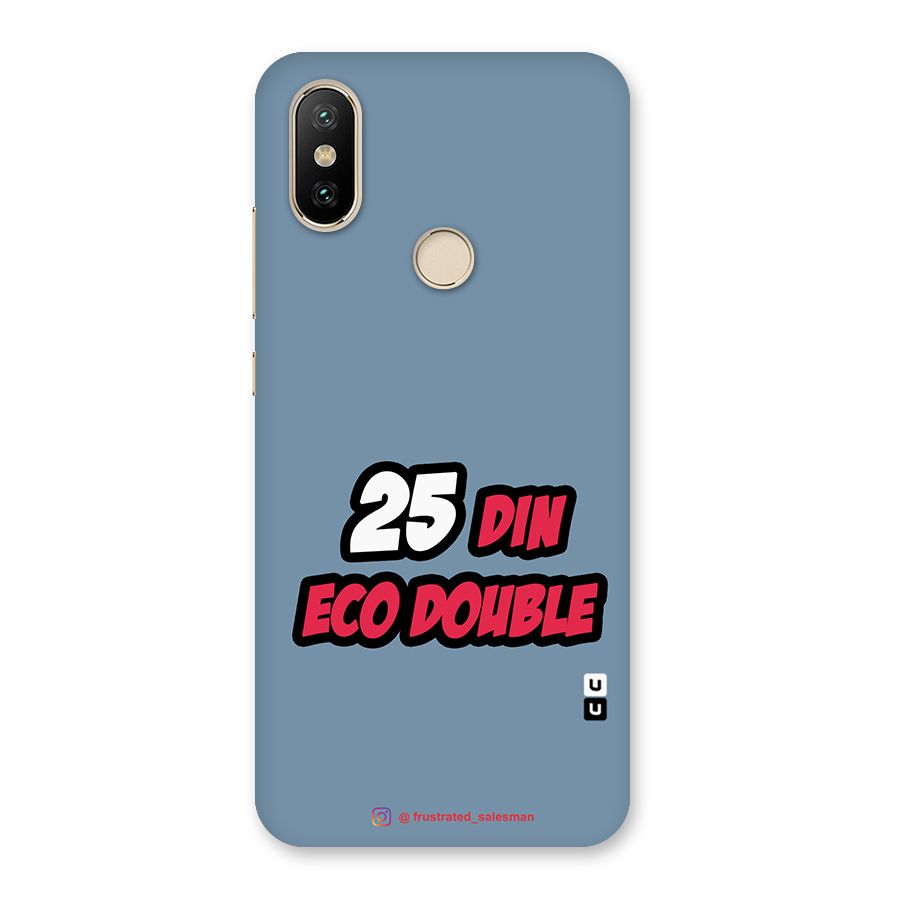 25 Din Eco Double SteelBlue Back Case for Mi A2