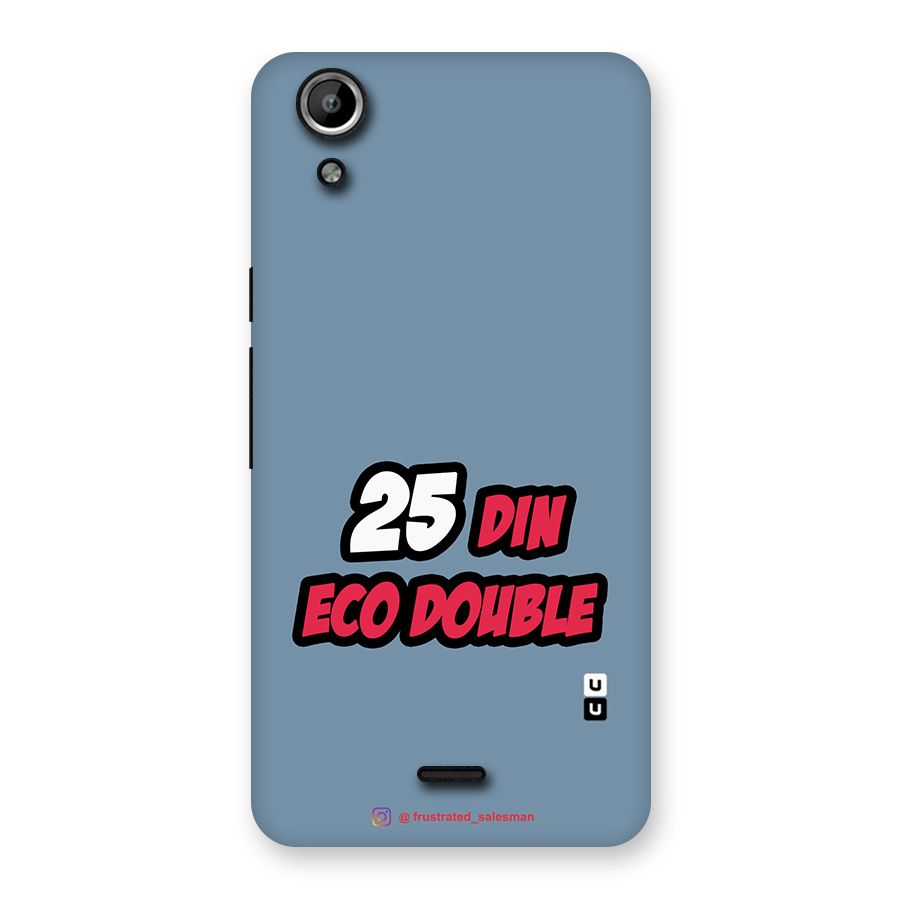 25 Din Eco Double SteelBlue Back Case for Micromax Canvas Selfie Lens Q345
