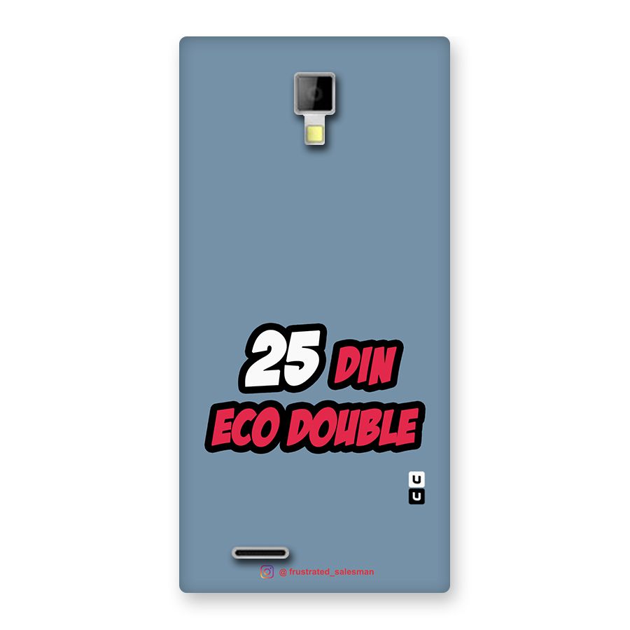 25 Din Eco Double SteelBlue Back Case for Micromax Canvas Xpress A99