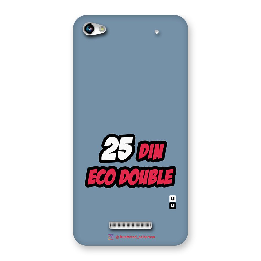 25 Din Eco Double SteelBlue Back Case for Micromax Hue 2
