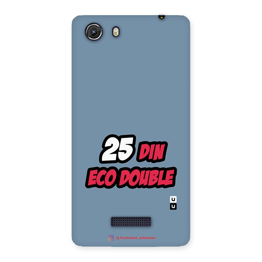 25 Din Eco Double SteelBlue Back Case for Micromax Unite 3