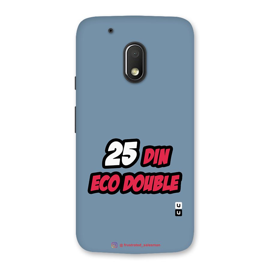 25 Din Eco Double SteelBlue Back Case for Moto G4 Play