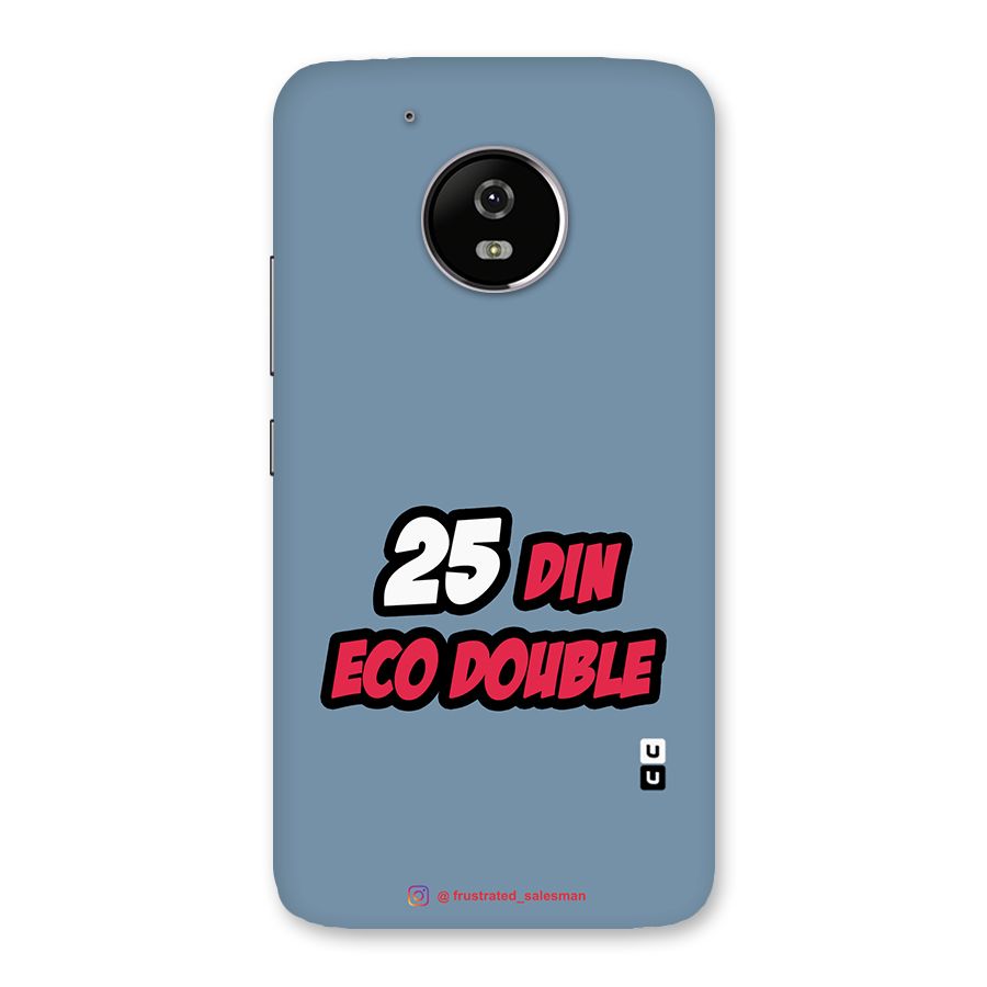 25 Din Eco Double SteelBlue Back Case for Moto G5