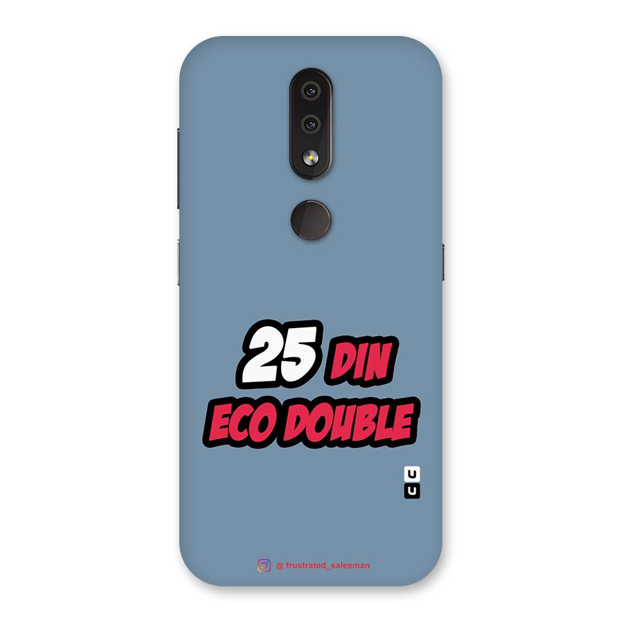 25 Din Eco Double SteelBlue Back Case for Nokia 4.2