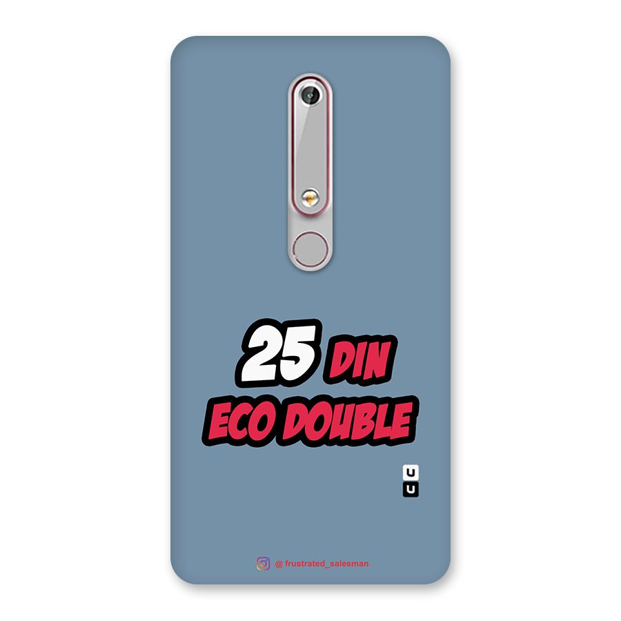 25 Din Eco Double SteelBlue Back Case for Nokia 6.1