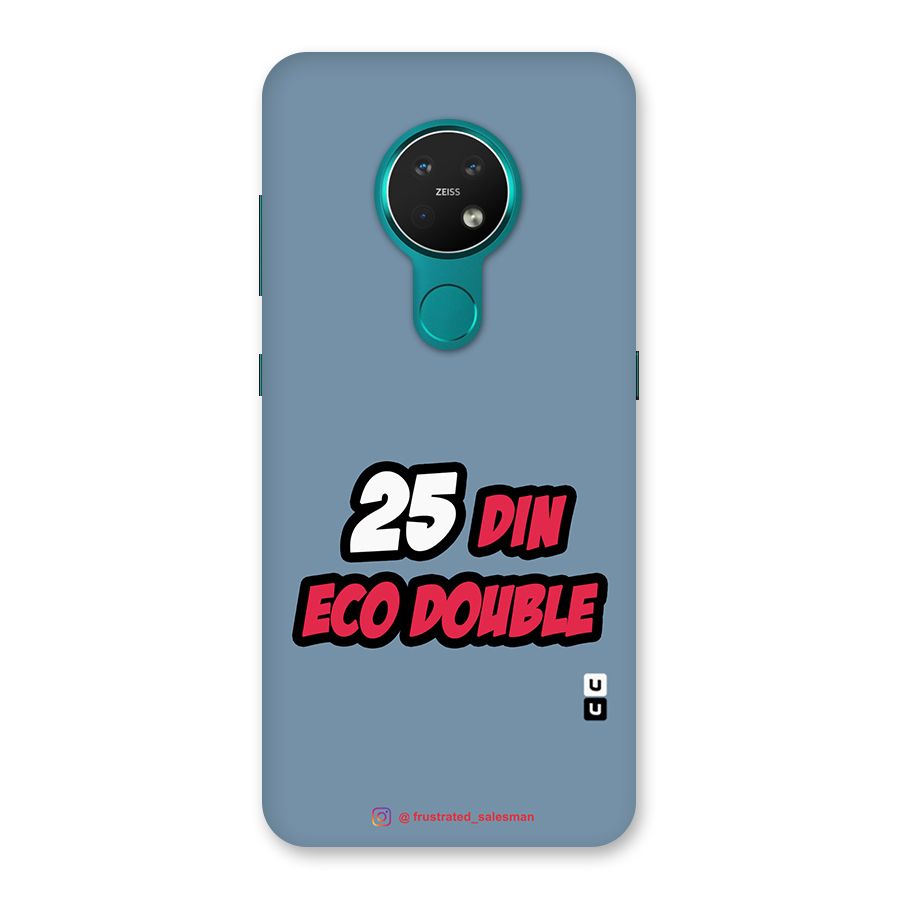 25 Din Eco Double SteelBlue Back Case for Nokia 7.2