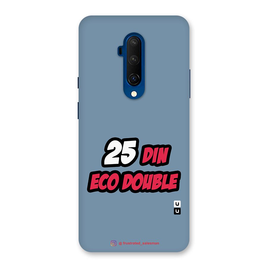 25 Din Eco Double SteelBlue Glass Back Case for OnePlus 7T Pro