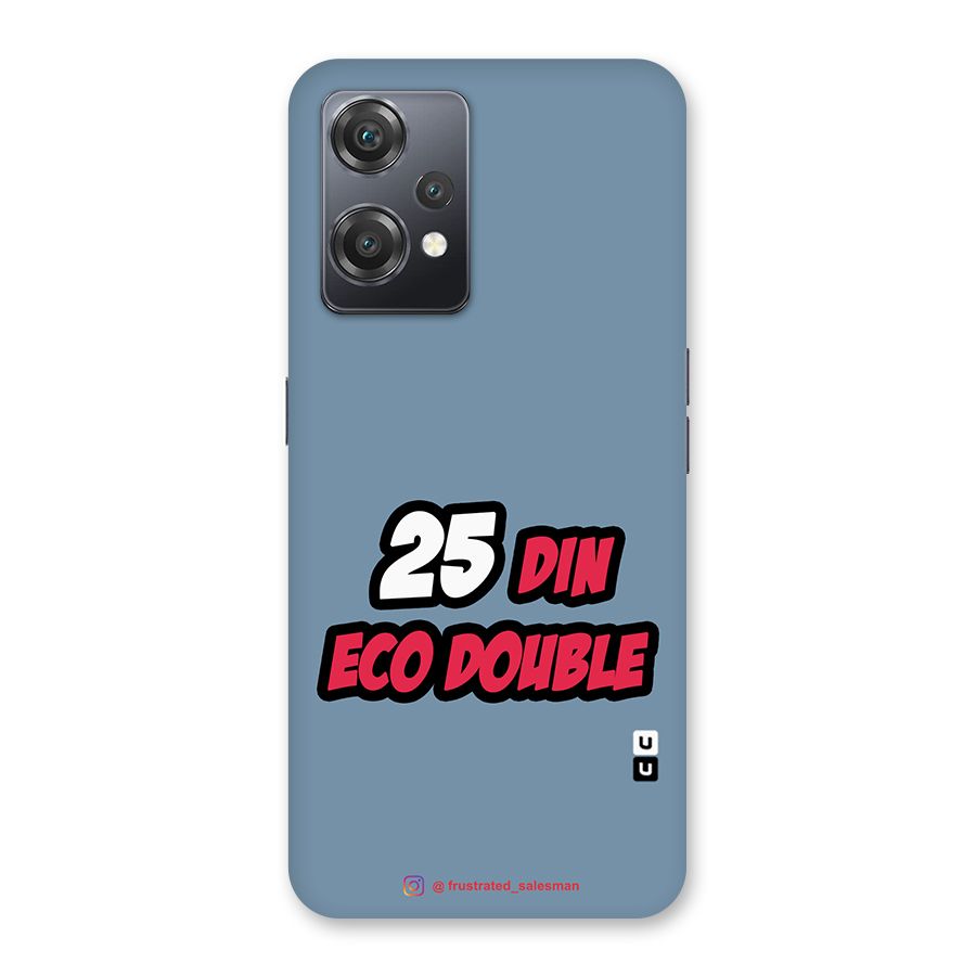 25 Din Eco Double SteelBlue Back Case for OnePlus Nord CE 2 Lite 5G