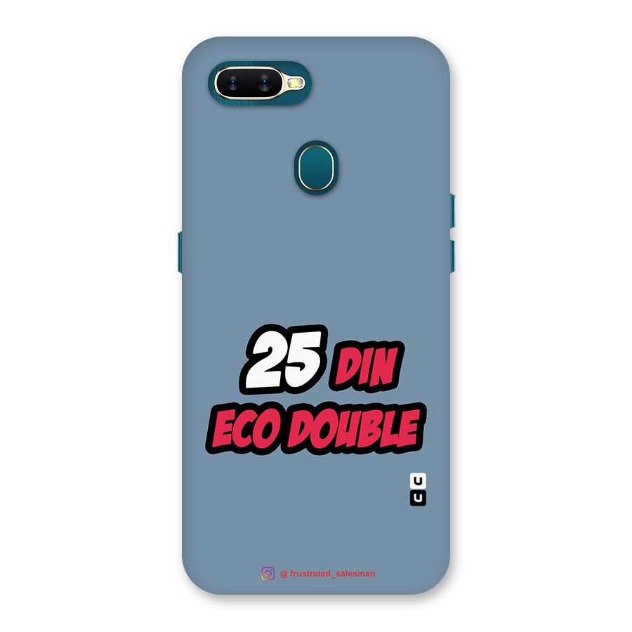25 Din Eco Double SteelBlue Back Case for Oppo A12s