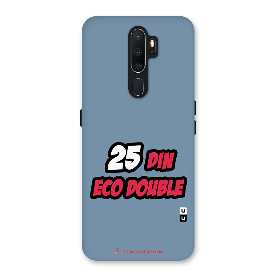 25 Din Eco Double SteelBlue Back Case for Oppo A5 (2020)