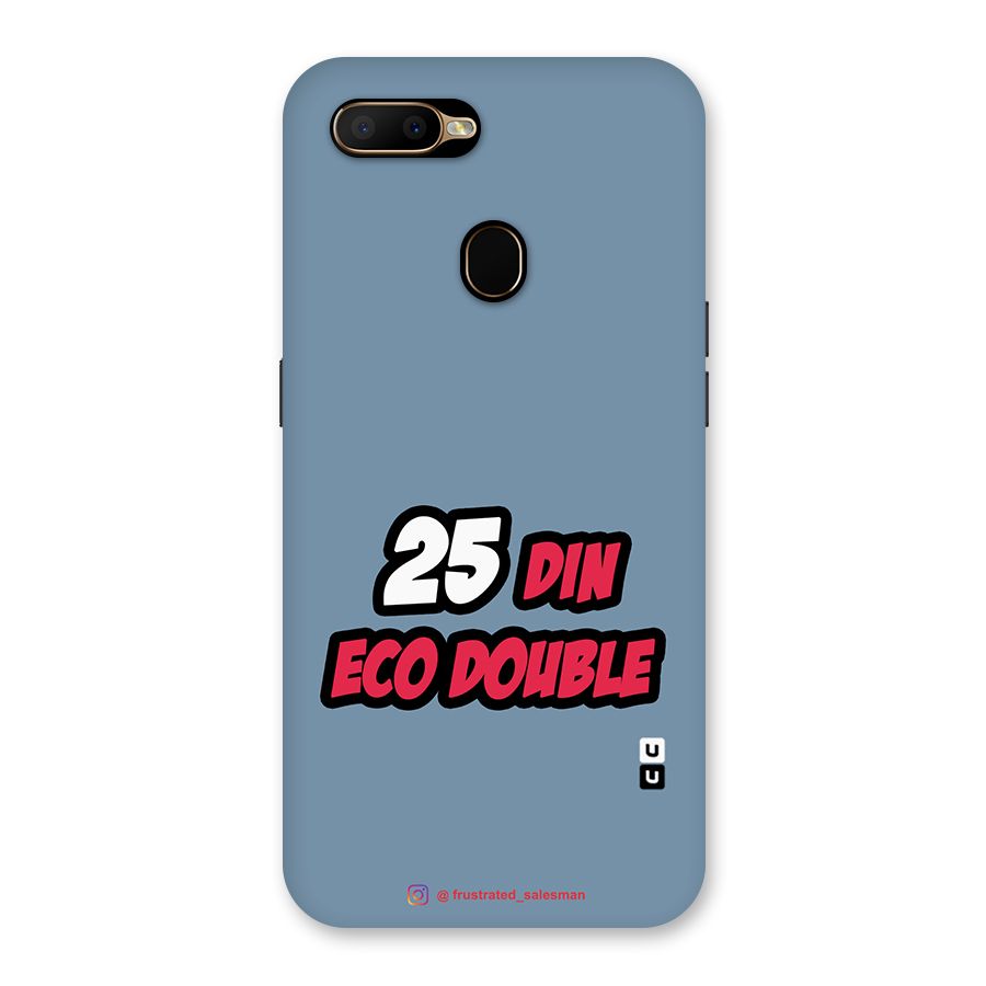 25 Din Eco Double SteelBlue Back Case for Oppo A5s