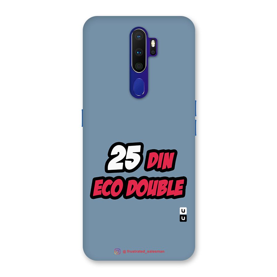 25 Din Eco Double SteelBlue Back Case for Oppo A9 (2020)