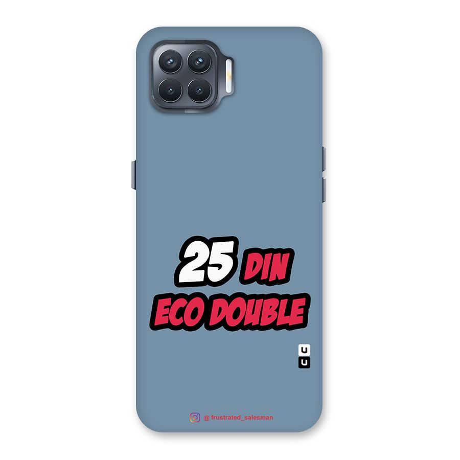 25 Din Eco Double SteelBlue Back Case for Oppo F17 Pro
