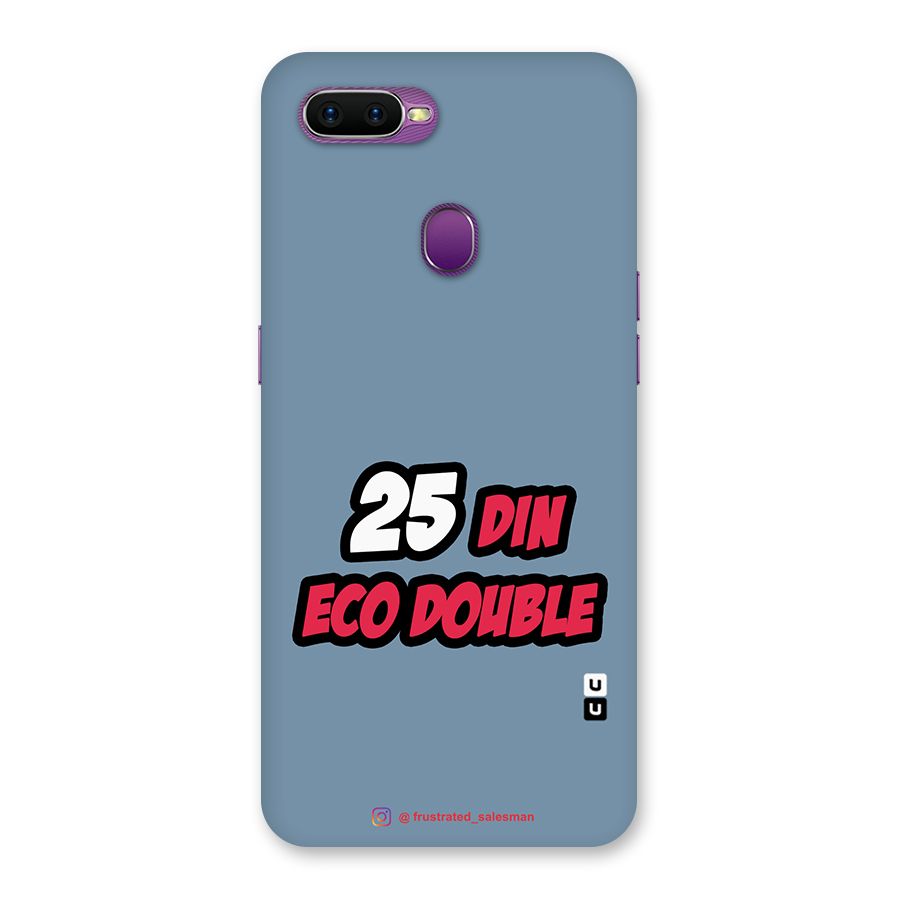 25 Din Eco Double SteelBlue Back Case for Oppo F9