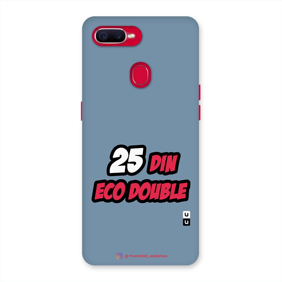 25 Din Eco Double SteelBlue Back Case for Oppo F9 Pro