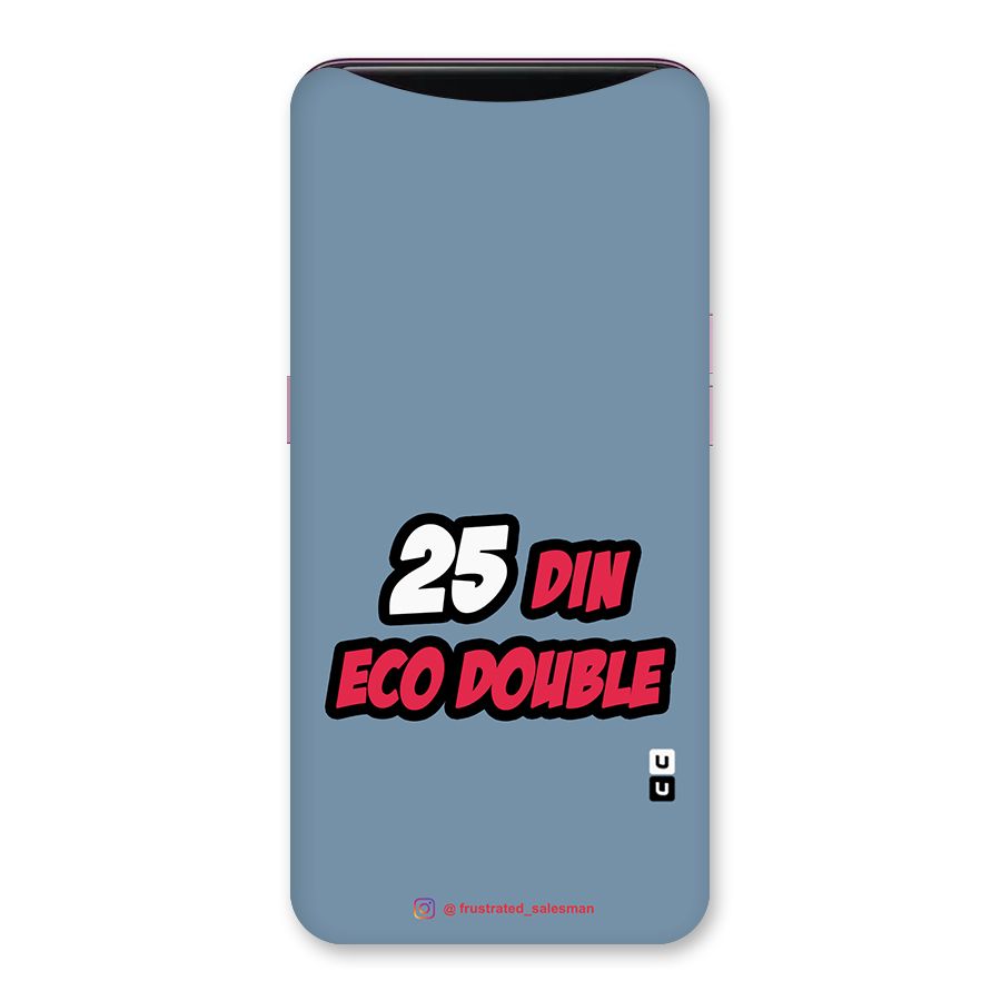 25 Din Eco Double SteelBlue Back Case for Oppo Find X