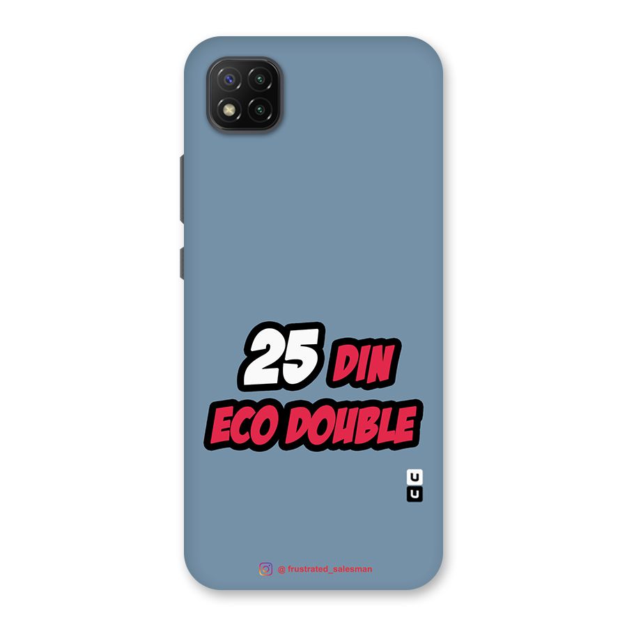 25 Din Eco Double SteelBlue Back Case for Poco C3