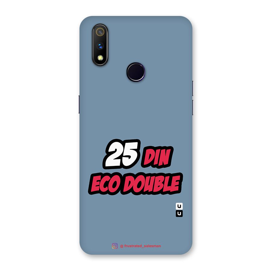 25 Din Eco Double SteelBlue Back Case for Realme 3 Pro