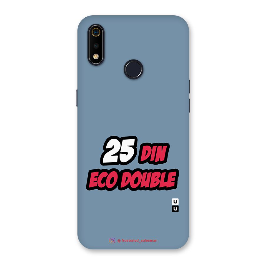25 Din Eco Double SteelBlue Back Case for Realme 3i