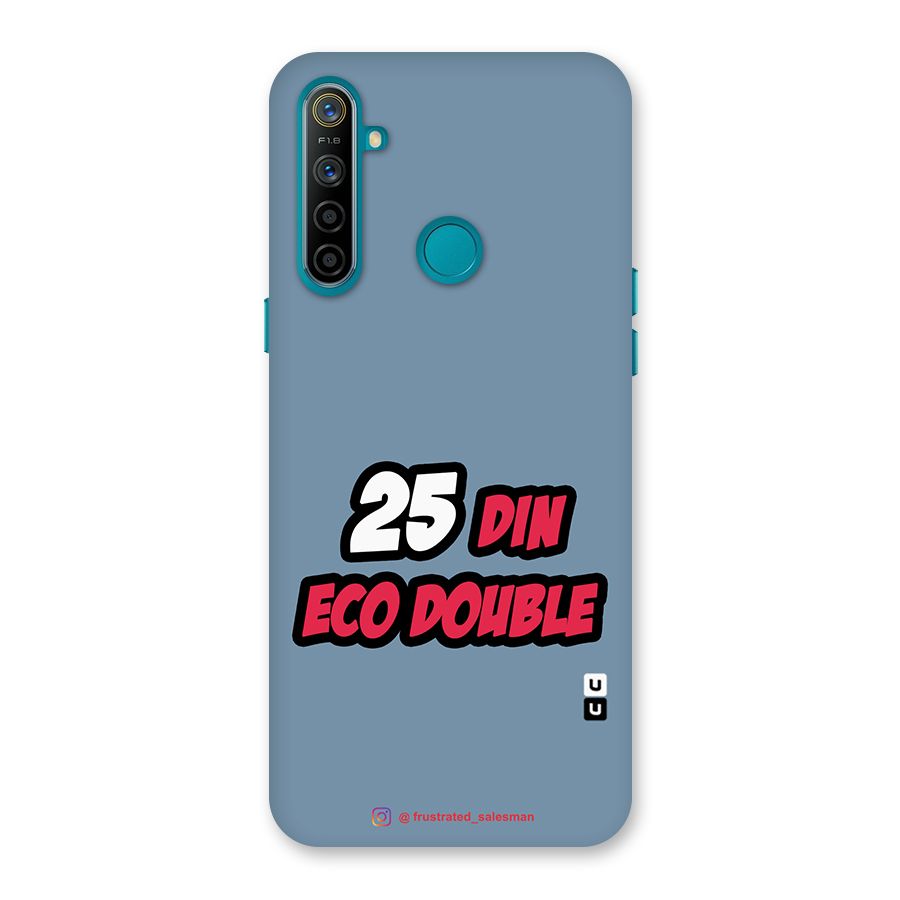 25 Din Eco Double SteelBlue Back Case for Realme 5i