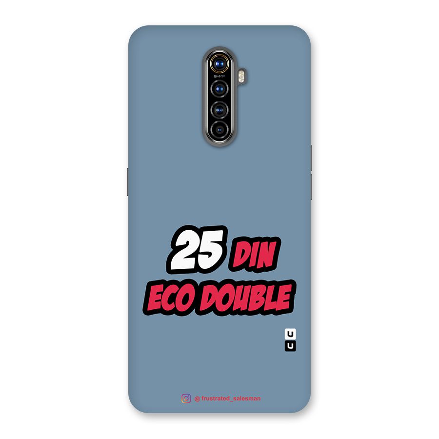 25 Din Eco Double SteelBlue Back Case for Realme X2 Pro