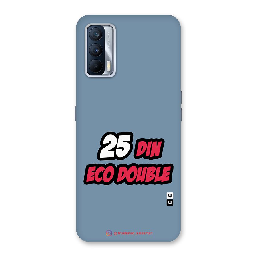 25 Din Eco Double SteelBlue Glass Back Case for Realme X7