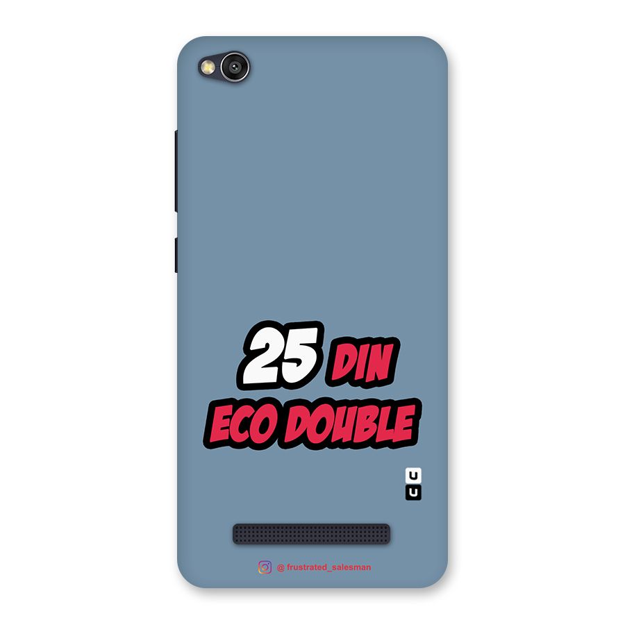 25 Din Eco Double SteelBlue Back Case for Redmi 4A