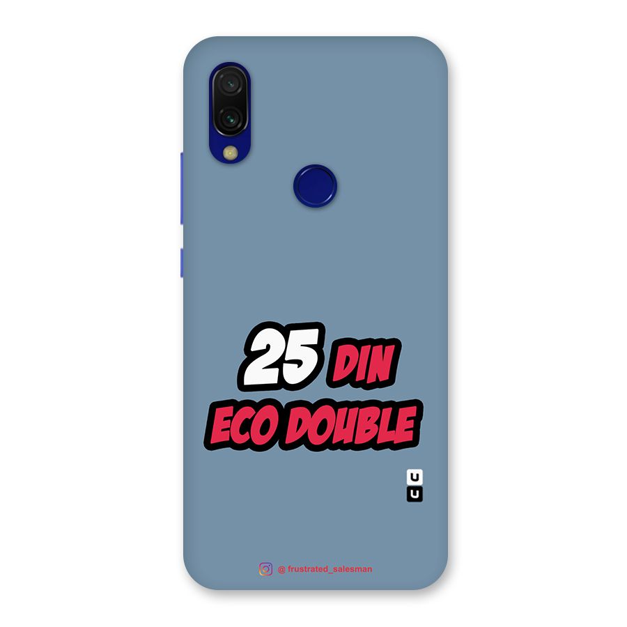 25 Din Eco Double SteelBlue Back Case for Redmi 7
