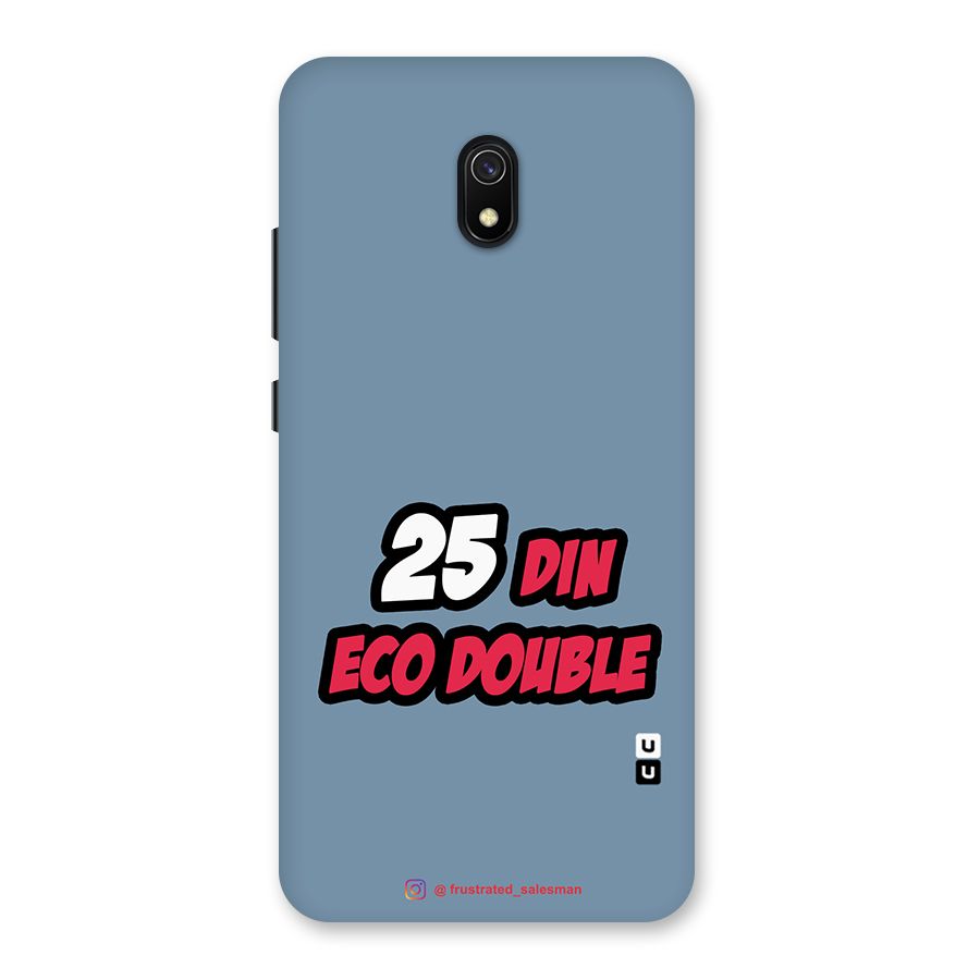25 Din Eco Double SteelBlue Back Case for Redmi 8A