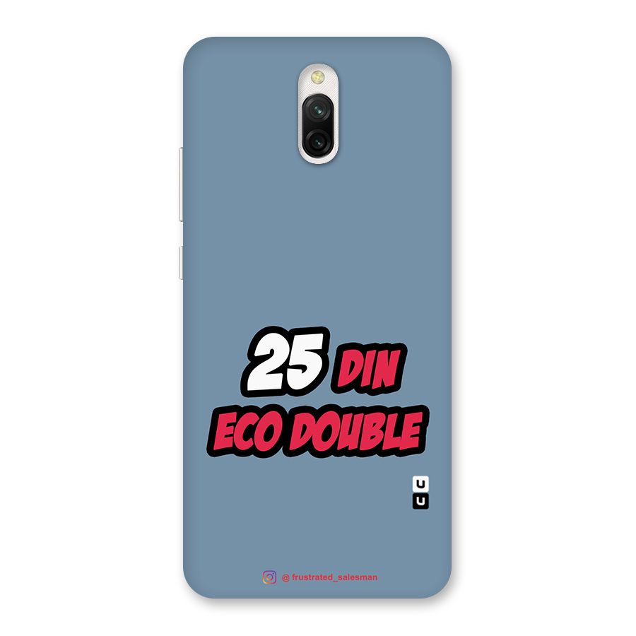 25 Din Eco Double SteelBlue Back Case for Redmi 8A Dual