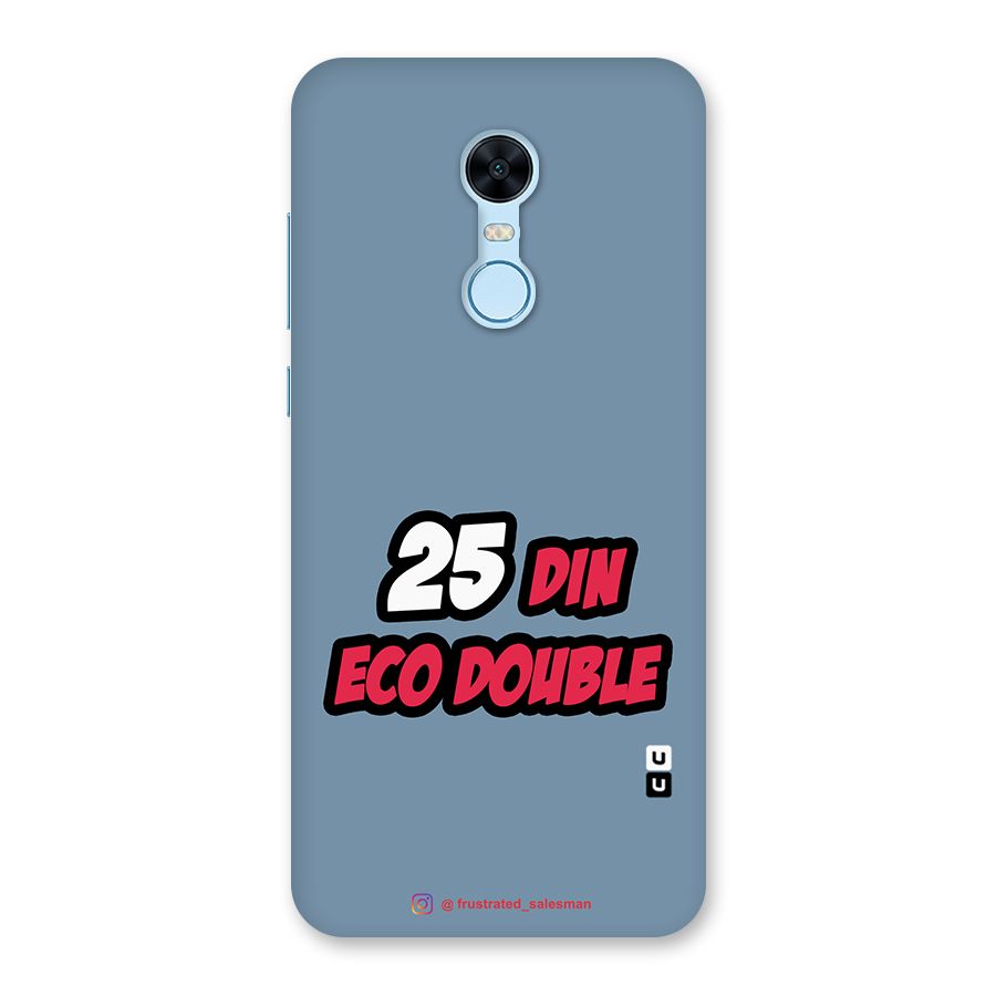 25 Din Eco Double SteelBlue Back Case for Redmi Note 5