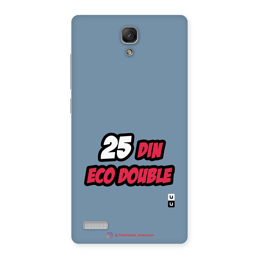 25 Din Eco Double SteelBlue Back Case for Redmi Note Prime