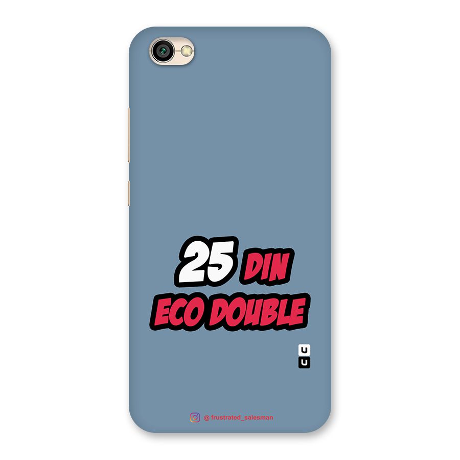 25 Din Eco Double SteelBlue Back Case for Redmi Y1 Lite