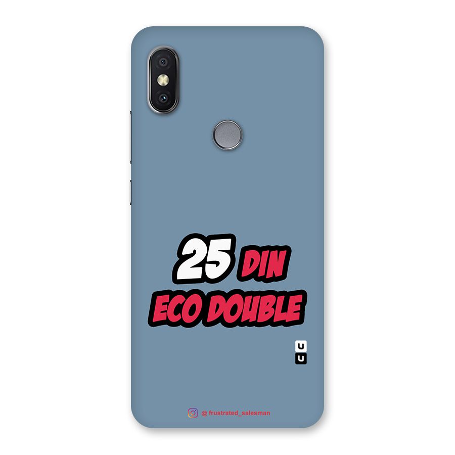 25 Din Eco Double SteelBlue Back Case for Redmi Y2