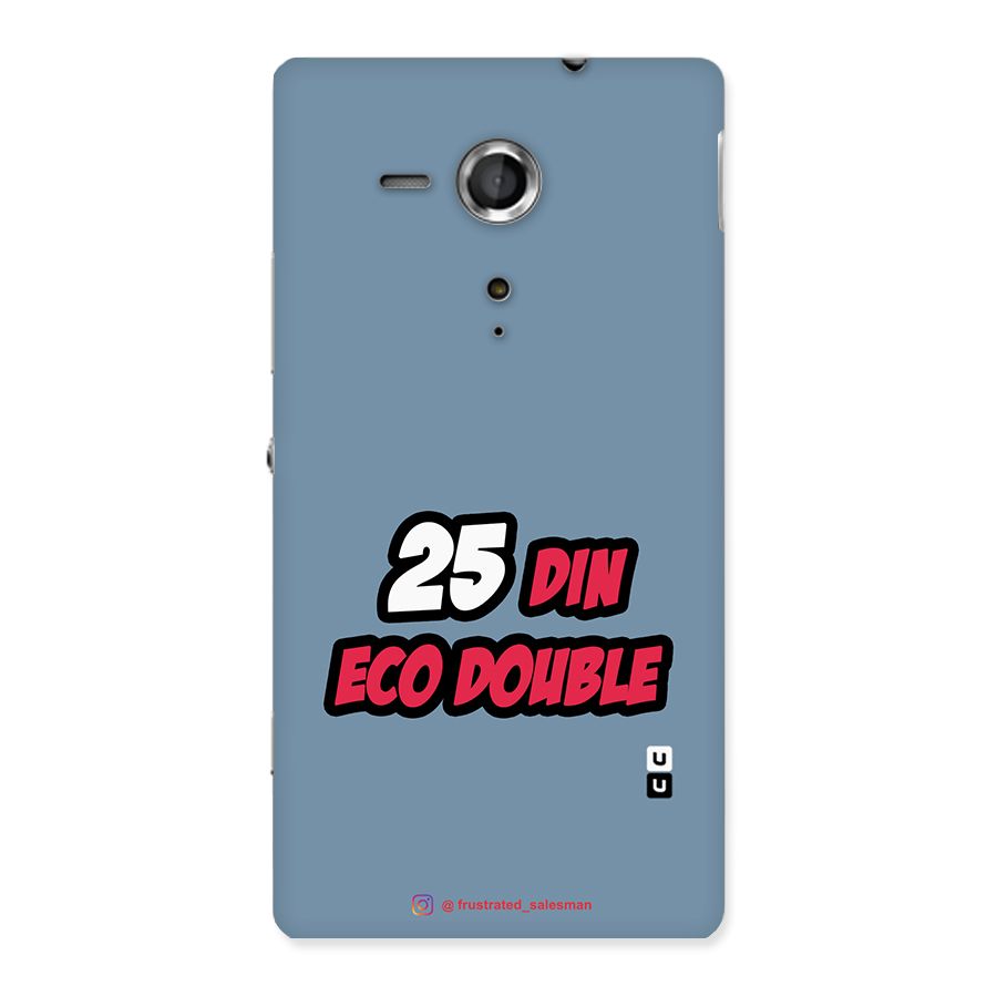 25 Din Eco Double SteelBlue Back Case for Sony Xperia SP