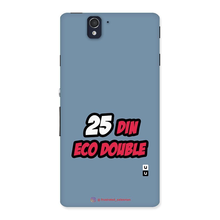 25 Din Eco Double SteelBlue Back Case for Sony Xperia Z