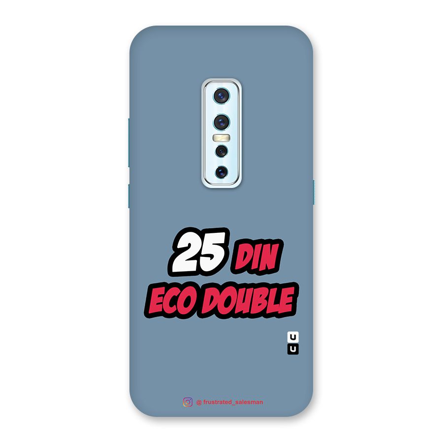 25 Din Eco Double SteelBlue Back Case for Vivo V17 Pro