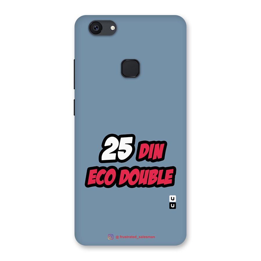 25 Din Eco Double SteelBlue Back Case for Vivo V7 Plus