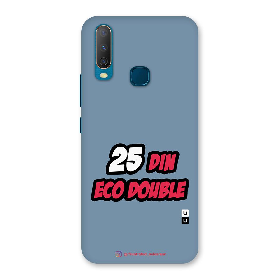 25 Din Eco Double SteelBlue Back Case for Vivo Y11