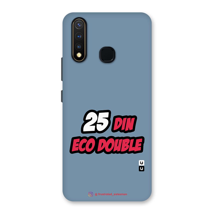 25 Din Eco Double SteelBlue Back Case for Vivo Y19