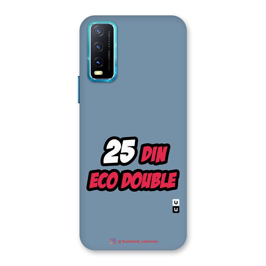 25 Din Eco Double SteelBlue Back Case for Vivo Y20