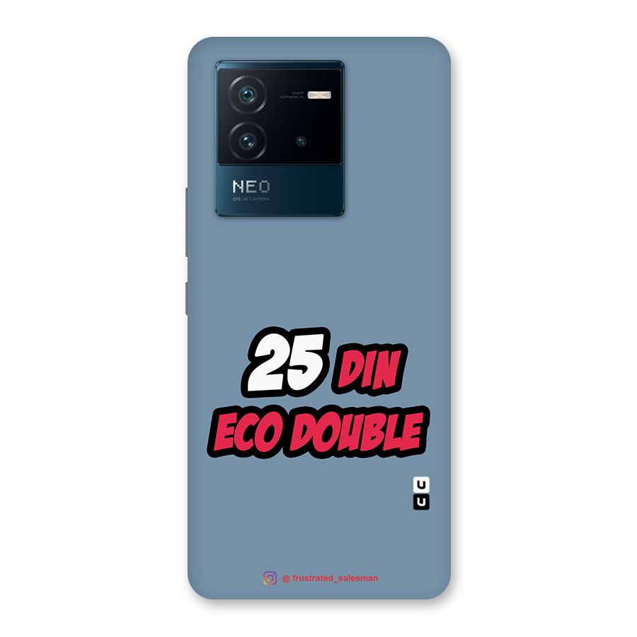 25 Din Eco Double SteelBlue Back Case for Vivo iQOO Neo 6 5G