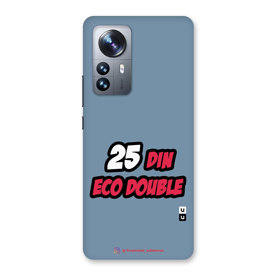 25 Din Eco Double SteelBlue Back Case for Xiaomi 12 Pro