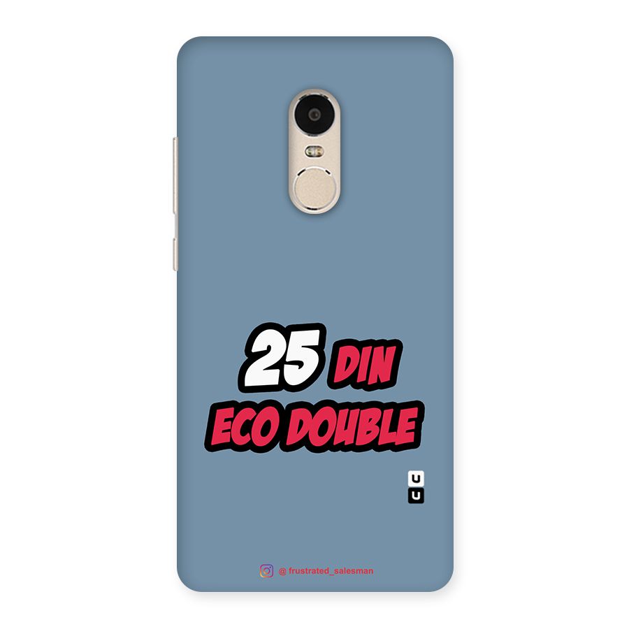 25 Din Eco Double SteelBlue Back Case for Xiaomi Redmi Note 4