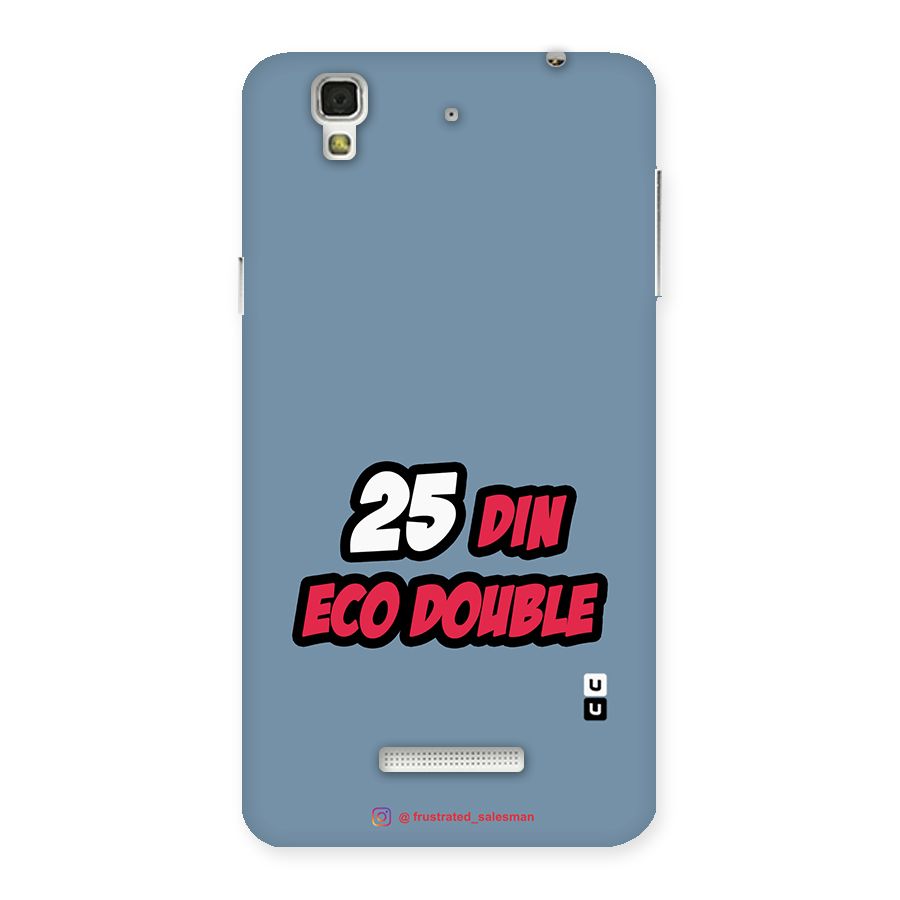 25 Din Eco Double SteelBlue Back Case for YU Yureka Plus