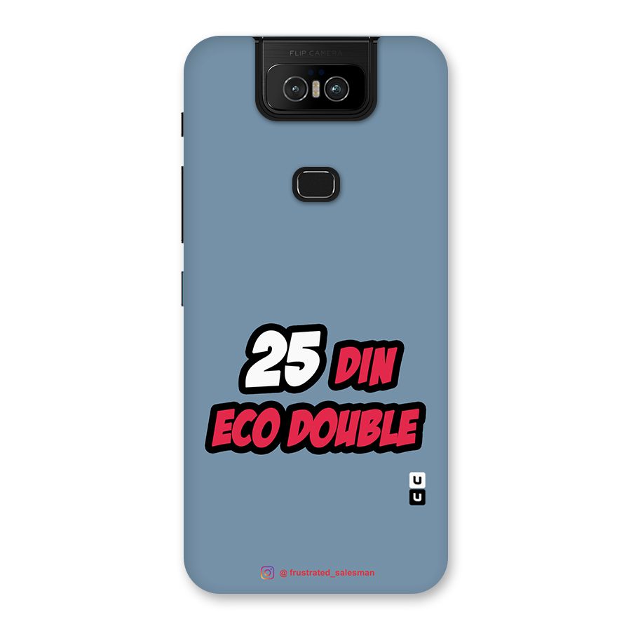 25 Din Eco Double SteelBlue Back Case for Zenfone 6z