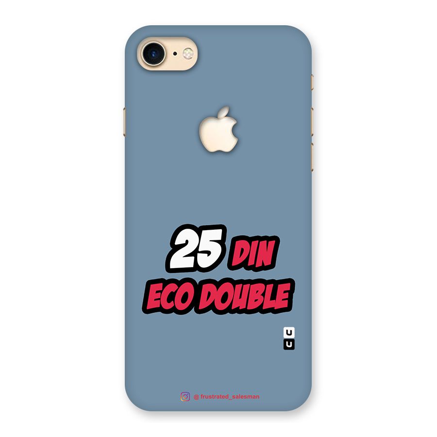 25 Din Eco Double SteelBlue Back Case for iPhone 7 Apple Cut