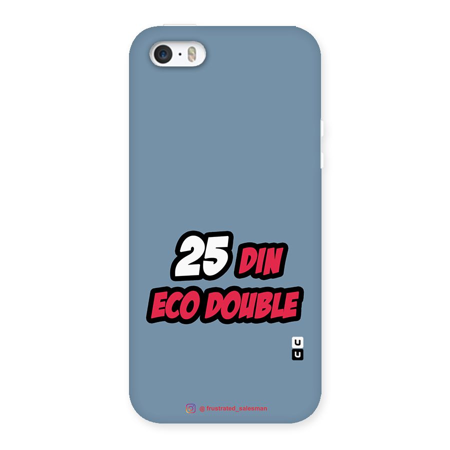 25 Din Eco Double SteelBlue Back Case for iPhone SE