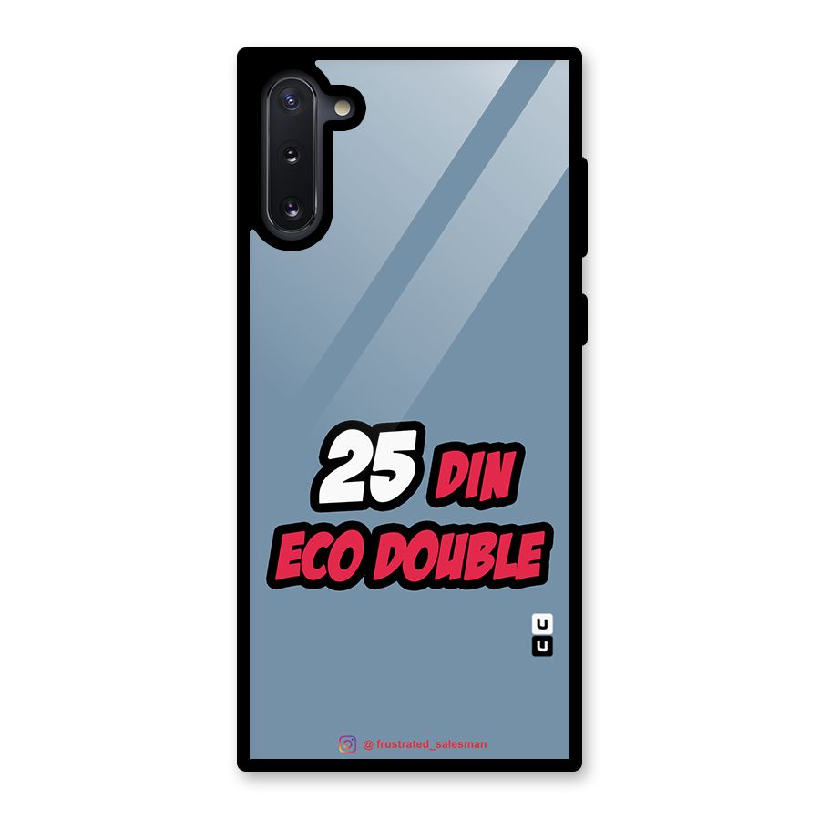 25 Din Eco Double SteelBlue Glass Back Case for Galaxy Note 10