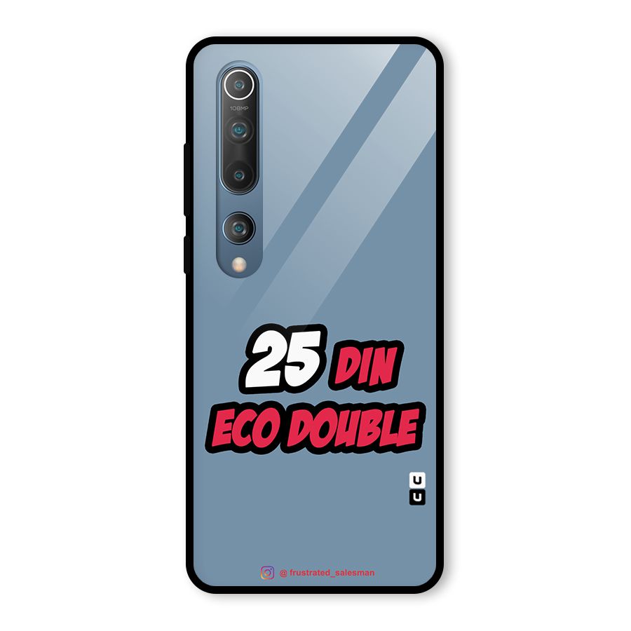 25 Din Eco Double SteelBlue Glass Back Case for Mi 10